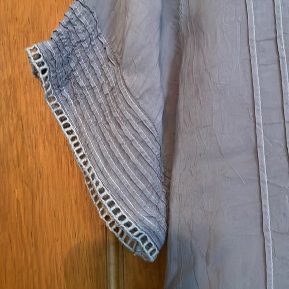 JOHNNY WAS Gray Rayon tunic with Embroidery size XS - Picture 3 of 11